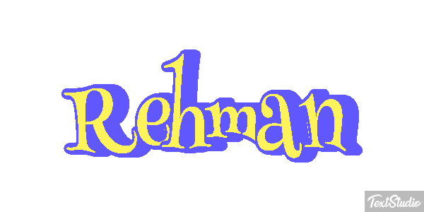 Rehman Text effect