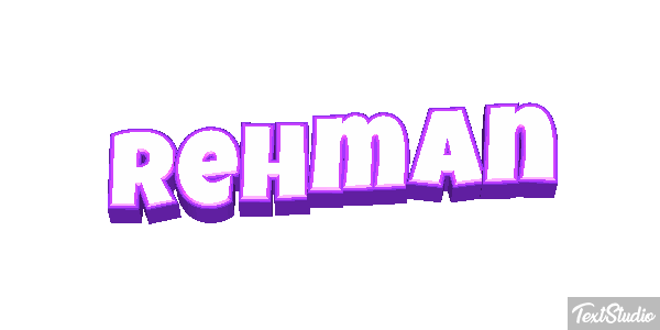 Rehman Text effect