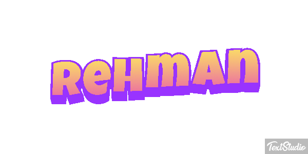 Rehman Text effect