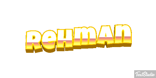 Rehman Text effect