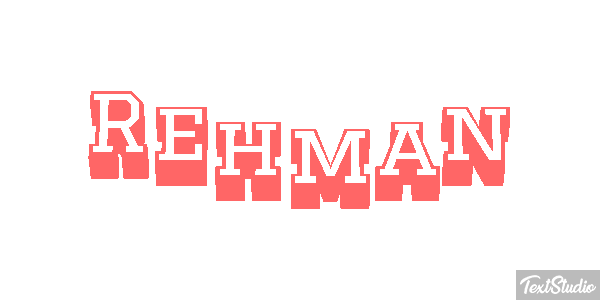 Rehman Text effect