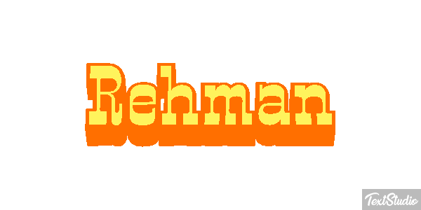 Rehman Text effect
