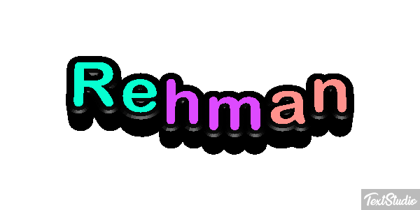 Rehman Text effect