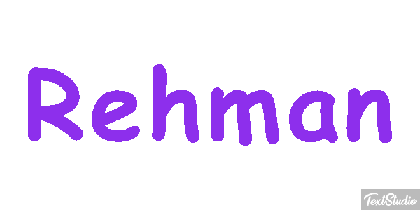 Rehman Text effect