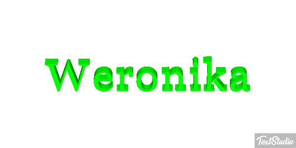 Weronika Efecto de texto