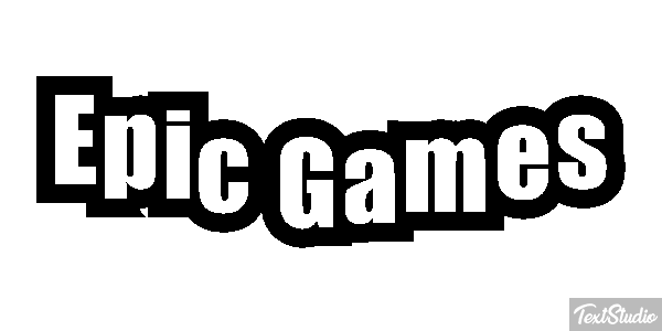Epic Games Efekt tekstowy