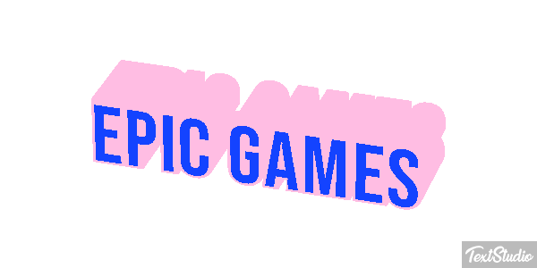 Epic Games Efekt tekstowy