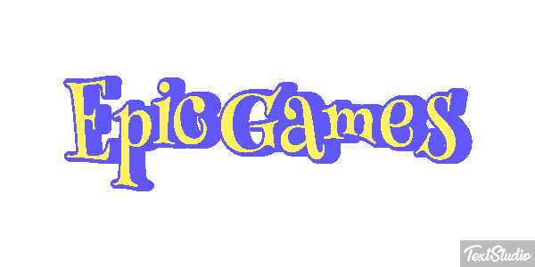 Epic Games Efekt tekstowy