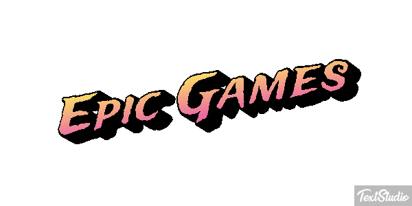 Epic Games Efekt tekstowy
