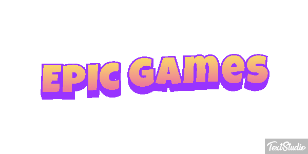Epic Games Efekt tekstowy