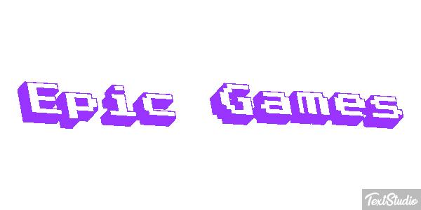 Epic Games Efekt tekstowy