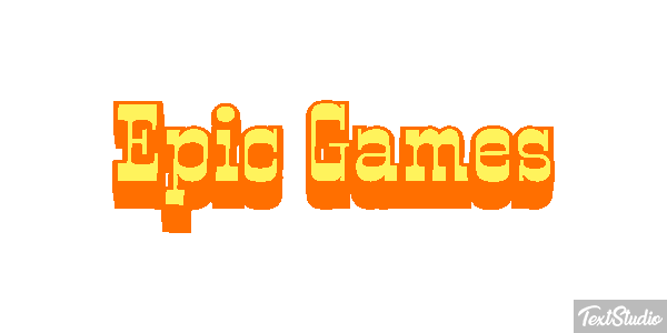 Epic Games Efekt tekstowy