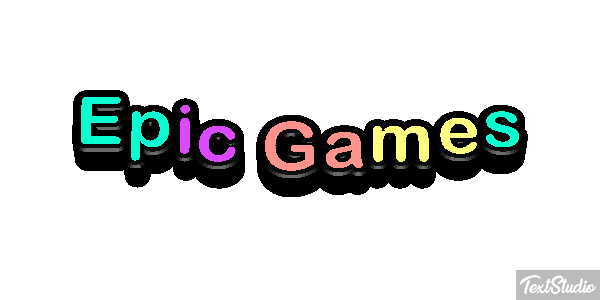 Epic Games Efekt tekstowy