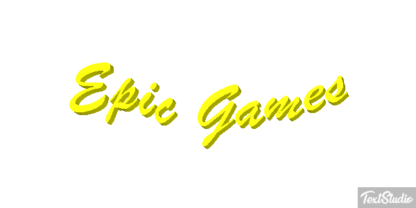 Epic Games Efekt tekstowy