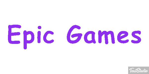 Epic Games Efekt tekstowy