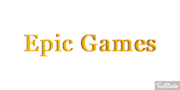 Epic Games Efekt tekstowy