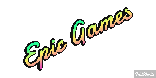 Epic Games Efekt tekstowy