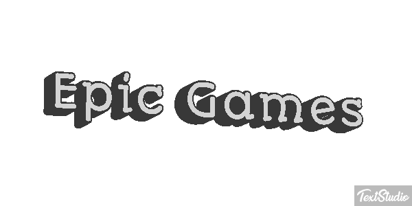 Epic Games Efekt tekstowy