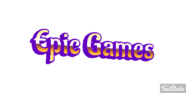 Epic Games Efekt tekstowy