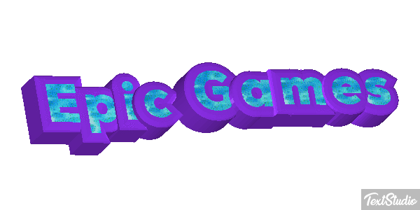 Epic Games Efekt tekstowy