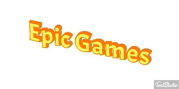 Epic Games Efekt tekstowy