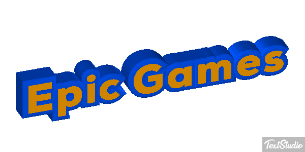 Epic Games Efekt tekstowy