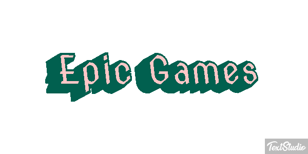 Epic Games Efekt tekstowy