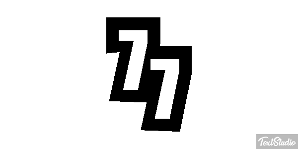 77 Efecto de texto