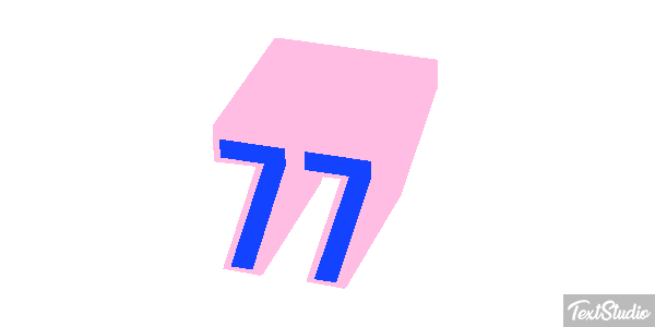 77 Efecto de texto