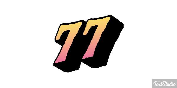 77 Efecto de texto