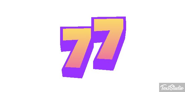 77 Efecto de texto