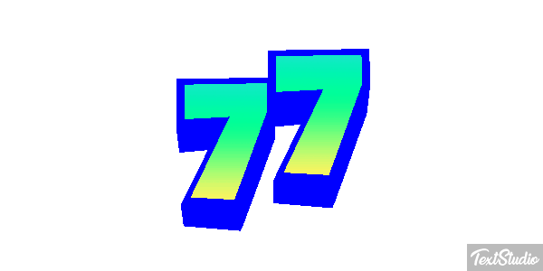 77 Efecto de texto
