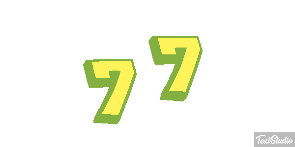 77 Efecto de texto