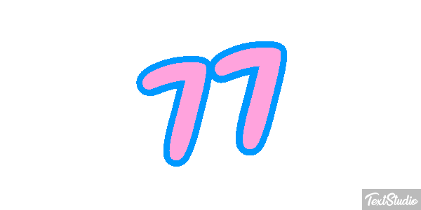 77 Efecto de texto