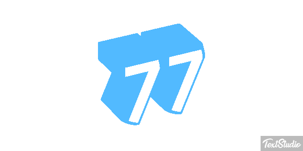 77 Efecto de texto