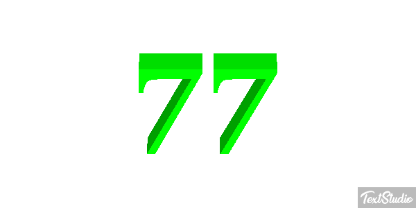 77 Efecto de texto