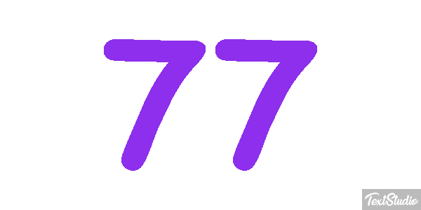 77 Efecto de texto