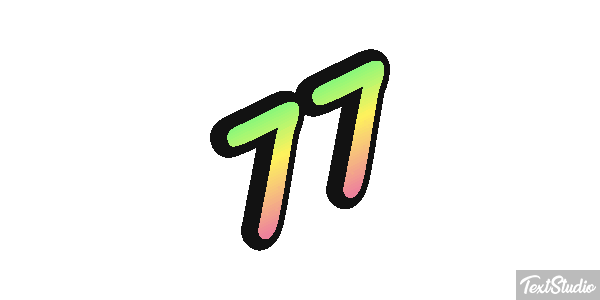 77 Efecto de texto
