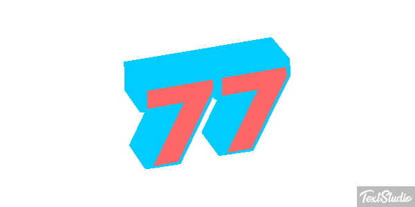 77 Efecto de texto