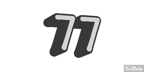 77 Efecto de texto
