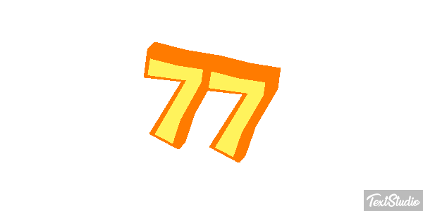 77 Efecto de texto