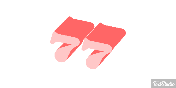 77 Efecto de texto