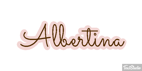 Albertina Text effect