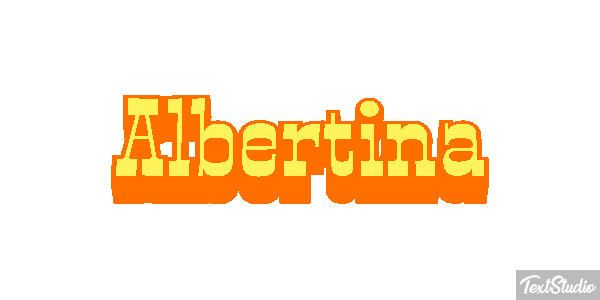 Albertina Text effect