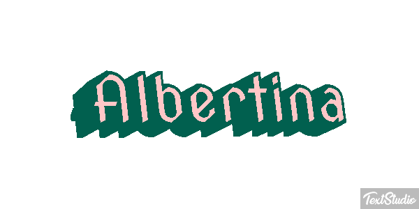 Albertina Text effect