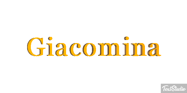 Giacomina Текстовый эффект