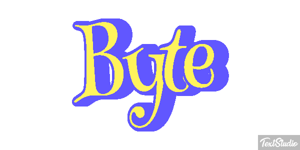 Byte Text effect