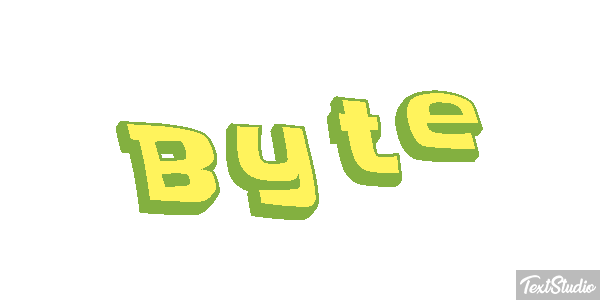 Byte Text effect