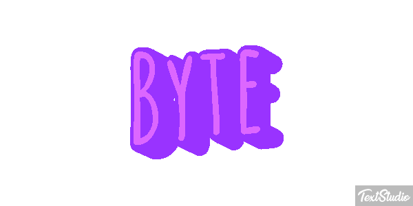 Byte Text effect
