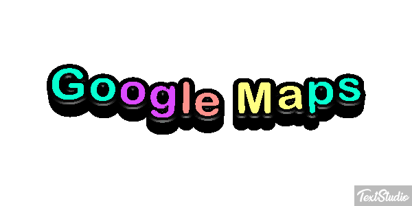 Google Maps Effetto testo